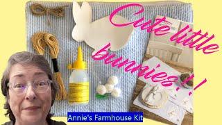 Annie's Farmhouse Craft Kit ~ Sweet Bunny Placemats for Spring!