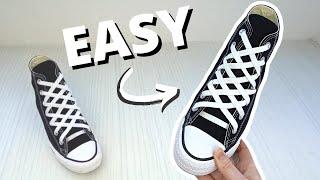 HOW TO DIAMOND LACE CONVERSE (EASY Way)