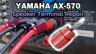 STEREO INTEGRATED AMPLIFIER  Speaker Terminal Repair ( Loose Thread )- YAMAHA AX-570 #philippines