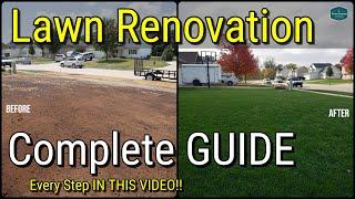 How To Fix Your Lawn with Renovation // All The Steps In One Video!!