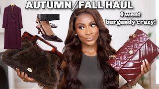 AUTUMN/ FALL HAUL- I WENT BURGUNDY CRAZY!!!