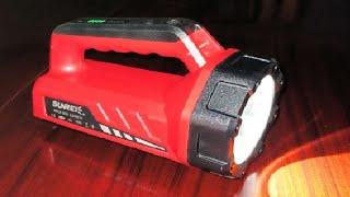 The SUNREI rechargeable big flashlight is a good addition to your garage shop or home security