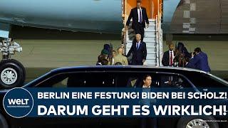 DEUTSCHLAND: US-Präsident Joe Biden bei Olaf Scholz! Berlin eine Festung! Darum geht es wirklich!