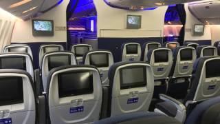 United Airlines BRAND NEW B777-300ER walkthrough