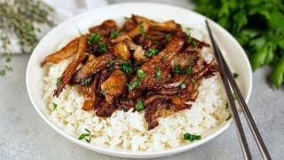 Sautéed Oyster Mushrooms With Flavorful Asian Glaze