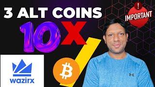 3 Profit Making AltCoins | Bitcoin update | Bitbns and Wazirx Update