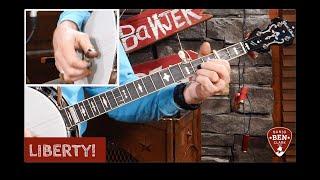 C Position Banjo–Learn to Play Liberty! This one is FUN!