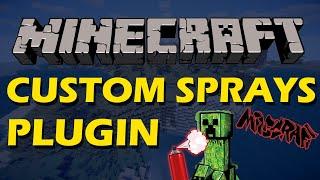 Spray images in Minecraft with Custom Sprays Plugin
