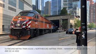 The Complete Metra Evening Rush Hour On The Alternate Schedule At Canal Street On July 25, 2023