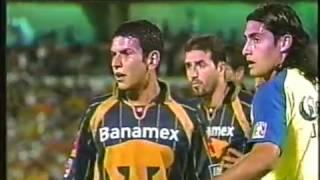 Pumas vs América de México  2003 - Apertura - Partido completo.