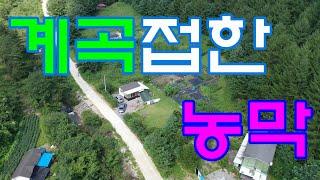 (매매가 인상)강원도 산속 계곡 옆  농막 있는 토지매매