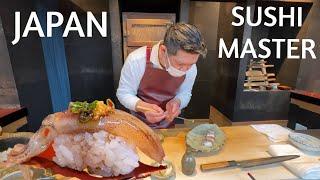 KYOTO, JAPAN: SUSHI MASTER Exquisite Japanese Restaurant! Unique Sushi Omakase Experience!