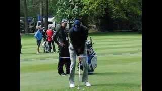 Thomas Pieters golf swing - short-iron (face-on view), BMW PGA Championship, May 2015.