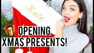 OPENING CHRISTMAS PRESENTS 2017! HUGE UNBOXING! | KatesBeautyStation