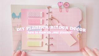 diy planner/binder decor - how to decorate your planner