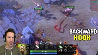 Dendi teaches Grubby the Backward Hook & Hook Stuck Tricks on Pudge