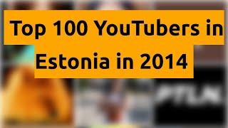    Top 100 YouTubers in Estonia in 2014   