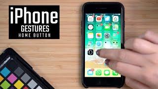 GESTURES that you must know on iPhones with the HOME BUTTON