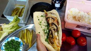 fast food POV: 10 Minute of cooking burger in fast food restaurant