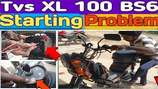 Tvs Xl 100 BS6 Starting Problem | Bholenath Auto Repairing Shop