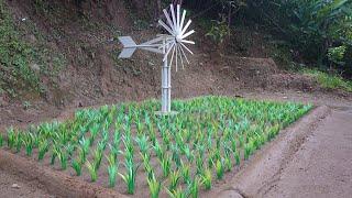 How to make a mini windmill water pump from PVC pipe