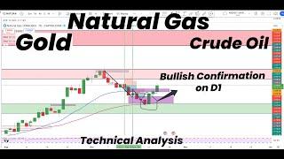 Natural Gas Possible Rejection & Bullish pattern on D1|Gold & Silver | Crude Oil |Technical Analysis