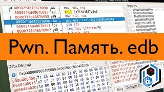 Pwn 1. Введение в бинарную эксплуатацию. Память. Дебаггер edb