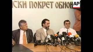 YUGOSLAVIA: VUK DRASKOVIC KOSOVO CRISIS PRESS CONFERENCE