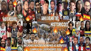 MELHORES REAÇÕES DO MUNDO AO ATLÉTICO MG 1X3 BOTAFOGO CAMPEAO DA LIBERTADORES DE FORMA ÉPICA!!