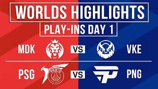 Worlds Highlights ALL GAMES Day 1 | Worlds Play-In Stage 2024