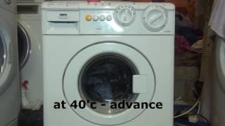 Zanussi FC1200W Compact : Program D : Quick 'Non colourfast cotton'