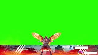 Flame wraith set 3D gaming overlay  | 3D character overlay green screen #nocopyright #flamewraith