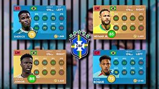 DLS24 BRAZIL PLAYERS RATTING UPGRADES | DREAM LEAUGE SOCER 2024 | DLS 24