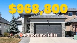 Tour a $968,800 Walkout Bungalow Home in Panorama Hills Estates in Calgary!