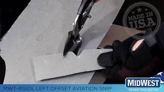 Midwest Offset Aviation Snips (Left Cut)