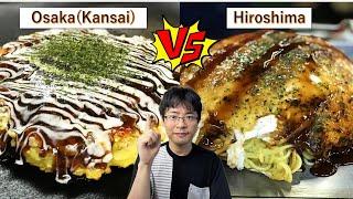 Osaka vs Hiroshima Okonomiyaki | Japanese Street Food | Professional Craftsmanship Techniques