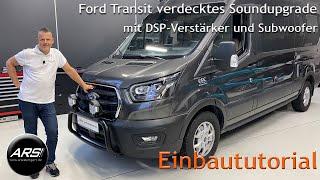 Soundupgrade mit Subwoofer für Ford Transit und Transit Custom | Einbaututorial DSP/Subwoofer-Sets