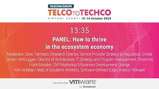 Telco to Techco - October 2024 I PANEL: How to thrive in the ecosystem economy