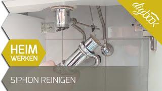 Siphon reinigen - Der Flaschensiphon am Waschbecken