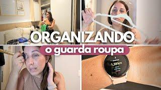 VLOG de QUINTA FEIRA| ORGANIZANDO o GUARDA ROUPA| MUDANÇA de HÁBITOS ️