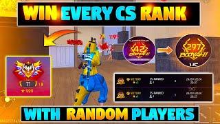 How to win Every cs rank with random player | cs permanent squad | Cs rank character combination