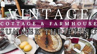 NEW SUMMER COTTAGE THRIFTING | LOOKING FOR THE PERFECT FARMHOUSE VINTAGE FINDS