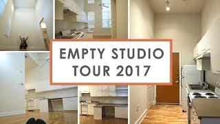 Empty Studio Apartment Tour 2017 (324 sq. ft. -$655 Rent)