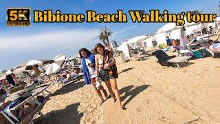 Bibione Spiaggia | Beach Walking Tour  5K Beach Walk ️ Italy September 2021