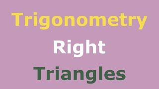 Trigonometry Right Triangles and Acute Angles Full Course