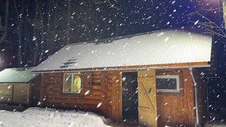 CABIN IN THE FOREST. WE ARE CLOSING THE SEASON. WE BAKED DELICIOUS BREAD IN THE OVEN