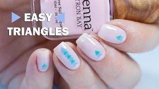 Sienna Byron Bay |  Easy Triangles with Nail Vinyls 