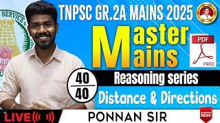 தட்டி தூக்குறோம் #Gr2AMAINS MASTER FREE BATCH - REASONING -Direction Test  BY PONNAN SIR