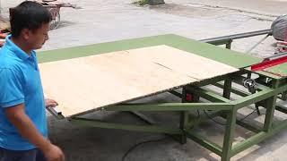 家用简易多功能木工推台锯Household simple multifunctional woodworking sliding table saw