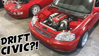 Building a REAR WHEEL DRIVE HONDA CIVIC in 10 Minutes!